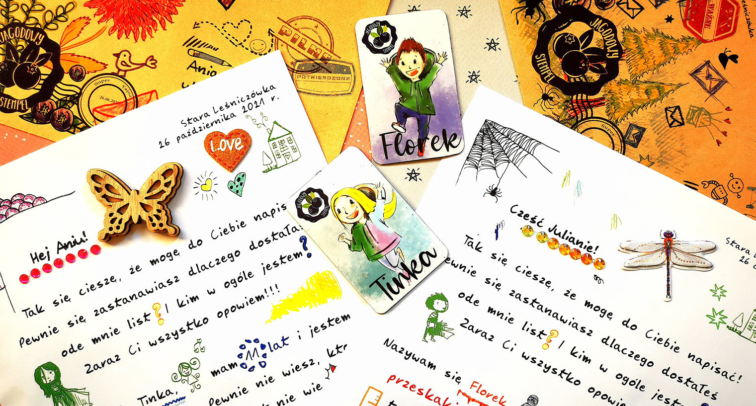 Personalizowane listy dla dzieci od Tinki i Florka